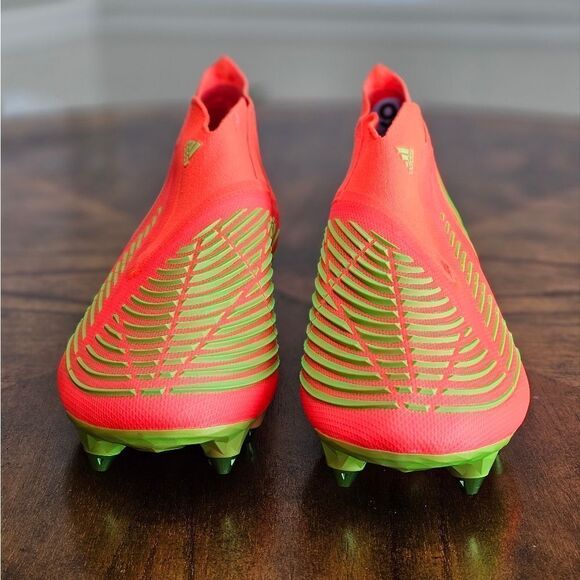 Adidas Predator Edge+ Plus SG Soccer Cleats Data Pack GW1038 Solar Red W 6.5 New - Picture 3 of 14